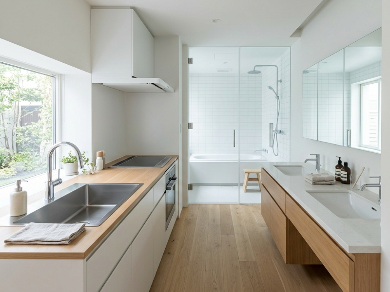 最新のシステムキッチン